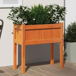 Jardinières et pieds cire marron 70x31x70 cm bois de pin massif alsavelo