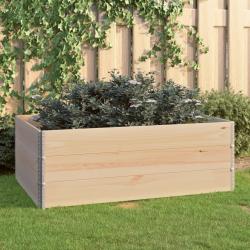 Jardinières surélevées 3 pcs 100x150 cm Bois de pin solide alsavelo