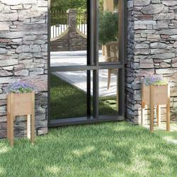 Jardinières d'extérieur 2 pcs 31x31x70 cm bois de pin massif alsavelo