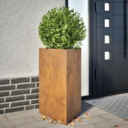 Jardinières 2 pcs triangulaire acier résistant aux intempéries alsavelo