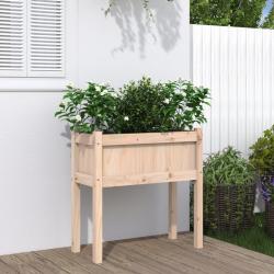 Jardinières avec pieds 70x31x70 cm bois de pin massif alsavelo