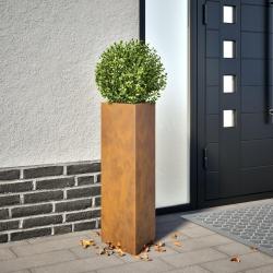 Jardinières 2 pcs triangulaire acier résistant aux intempéries alsavelo