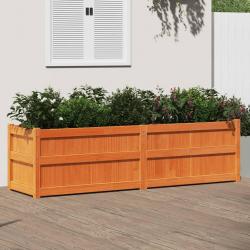 Jardinière cire marron 180x50x50 cm bois de pin massif alsavelo