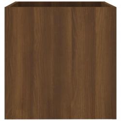 Jardinière Chêne marron 40x40x40 cm Bois d'ingénierie alsavelo