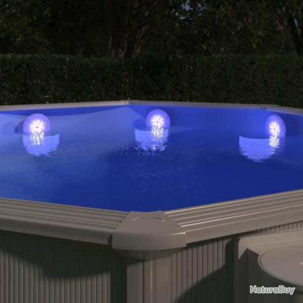 Lampe LED flottante submersible de piscine Multicolore