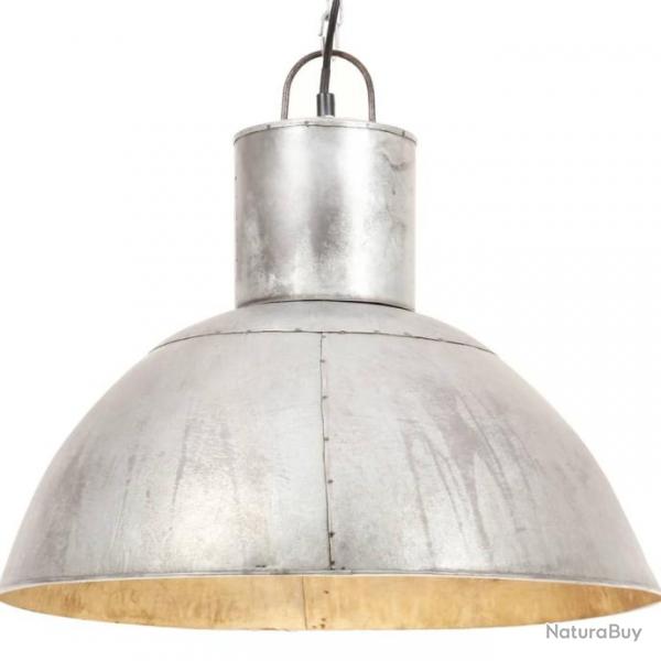 Lampe suspendue 25 W Argent Rond 48 cm E27 alsavelo