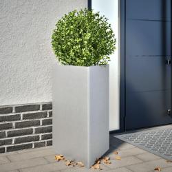 Jardinières 2 pcs triangulaire 50x43x75 cm acier galvanisé alsavelo