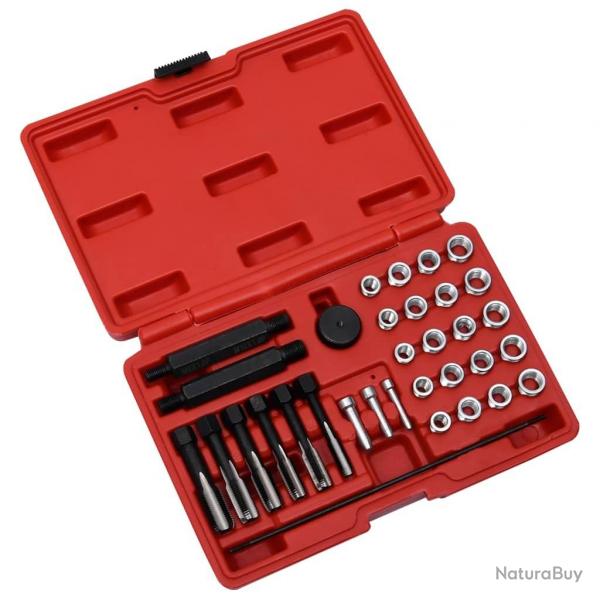 Kit de rparation filetage bougie prchauffage 33pcs M8 M10 M12 alsavelo