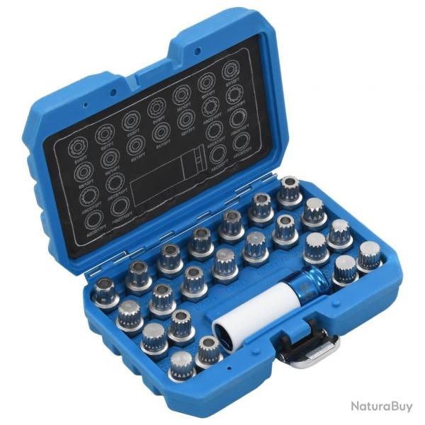 Jeu de douilles de verrouillage de jante 23 pcs pour VAG alsavelo