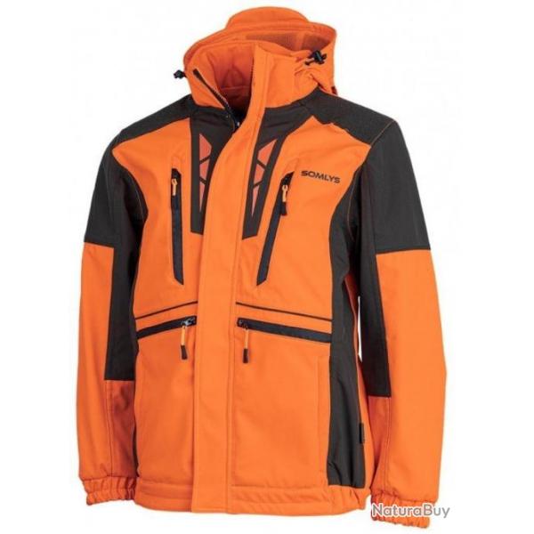 Veste de chasse softshell Newtek JKT V2 orange SOMLYS