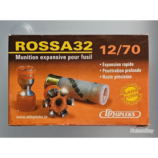 Vends 1 boite de 5 balles expansives rossa 32 cal 12/70