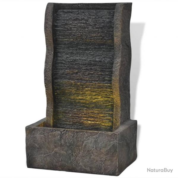 Fontaine d'intrieur avec lampe LED Polyrsine alsavelo