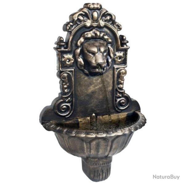 Fontaine murale Design de tte de lion Bronze alsavelo