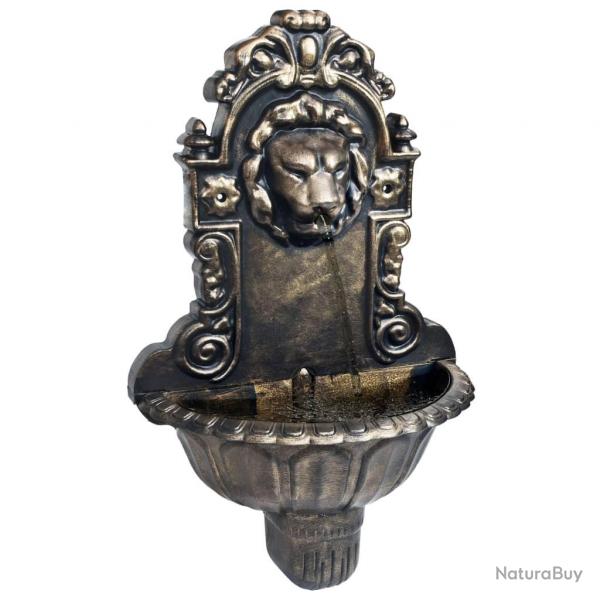 Fontaine murale Design de tte de lion Bronze alsavelo