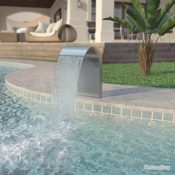 Fontaine d'tang Acier inoxydable 45 x 30 x 65 cm Argent alsavelo