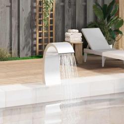 Fontaine de piscine 22x60x70 cm acier inoxydable 304 alsavelo