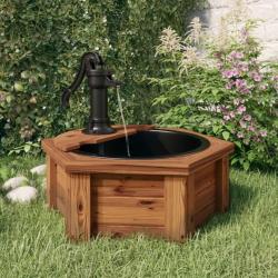 Fontaine à eau avec pompe 57x57x53 cm Bois de sapin massif alsavelo