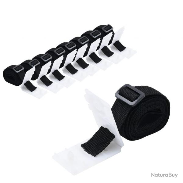 Fixations de rouleau de couverture de piscine 8 pcs 1,8 m alsavelo