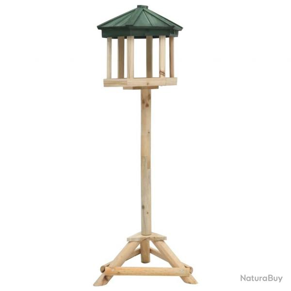 Mangeoire  oiseaux sur pied Bois de sapin 33x110 cm alsavelo