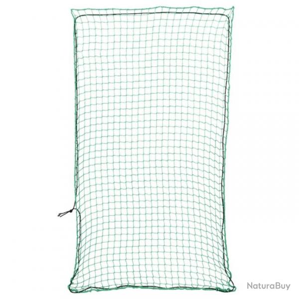 Filet pour remorque avec corde lastique vert 4,5x2,5 m PP