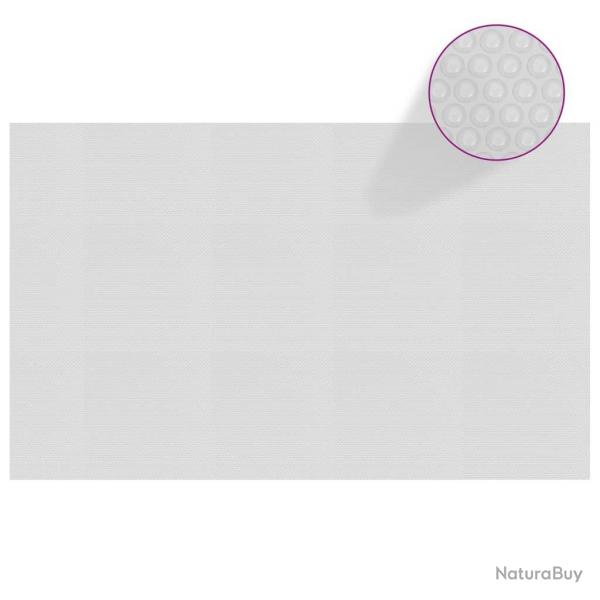 Film solaire de piscine flottant PE 260x160 cm Gris alsavelo