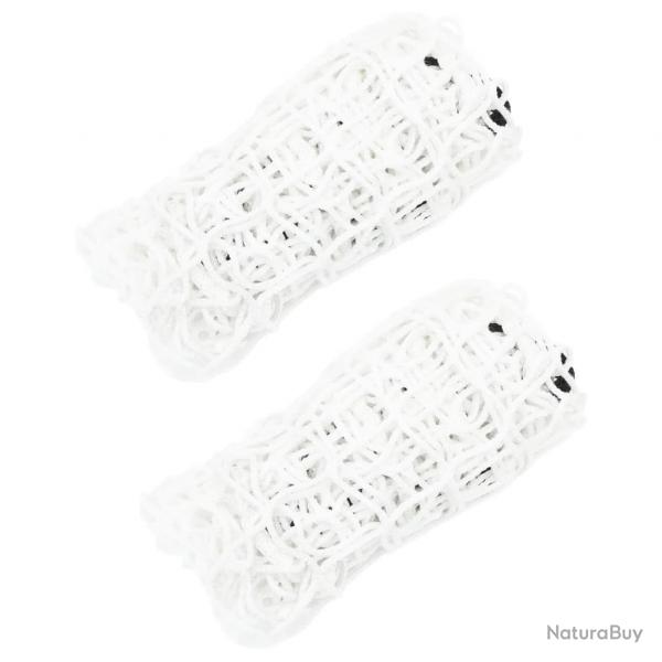 Filets  foin 2 pcs rectangulaire blanc 100x90 cm PP alsavelo