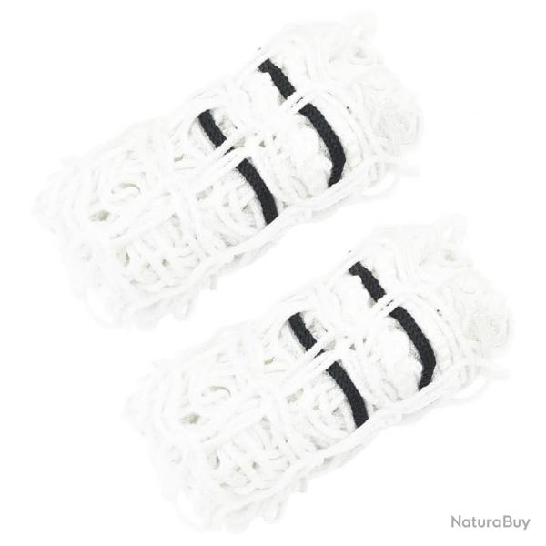 Filets  foin 2 pcs carr blanc 75x75 cm PP alsavelo