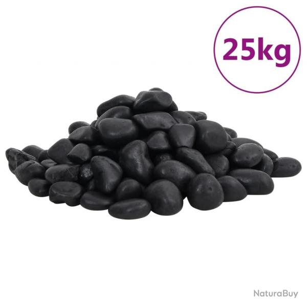 Galets polis 25 kg noir 2-5 cm alsavelo