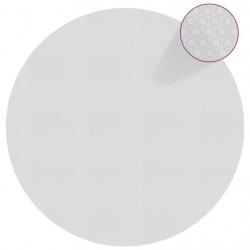 Film solaire de piscine flottant PE 455 cm Gris alsavelo