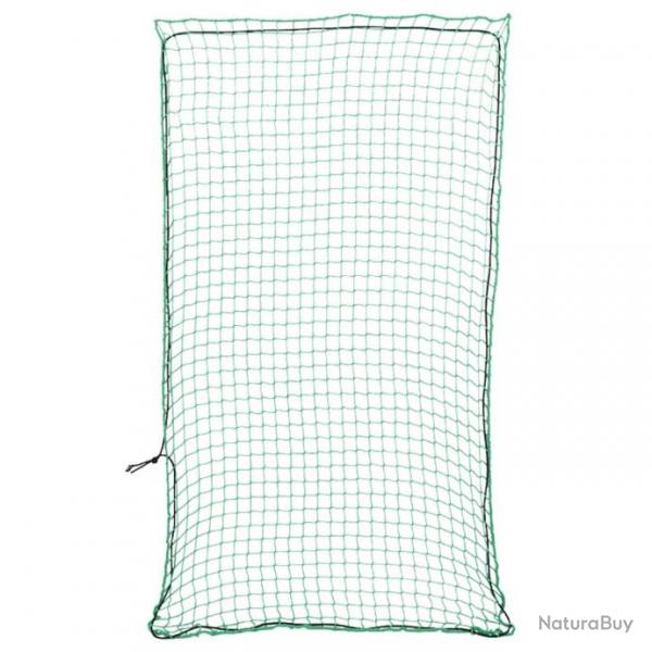 Filet pour remorque avec corde lastique vert 2,7x1,5 m PP