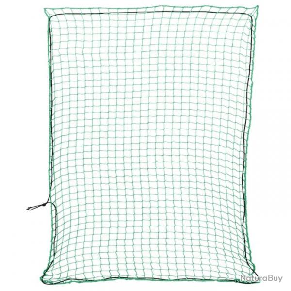 Filet pour remorque avec corde lastique vert 3x2,5 m PP alsavelo