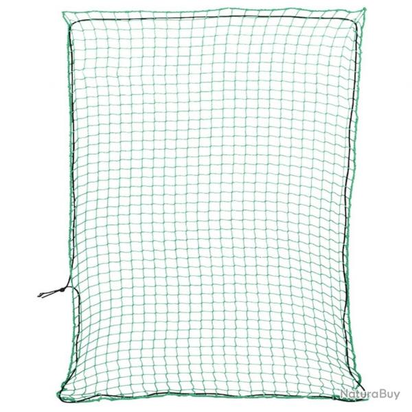 Filet pour remorque avec corde lastique vert 3x2,5 m PP alsavelo