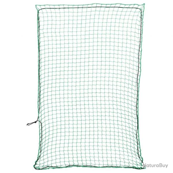 Filet pour remorque avec corde lastique vert 3,5x2,5 m PP alsavelo