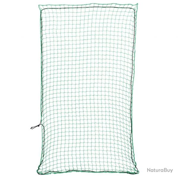 Filet pour remorque avec corde lastique vert 3,5x2 m PP alsavelo