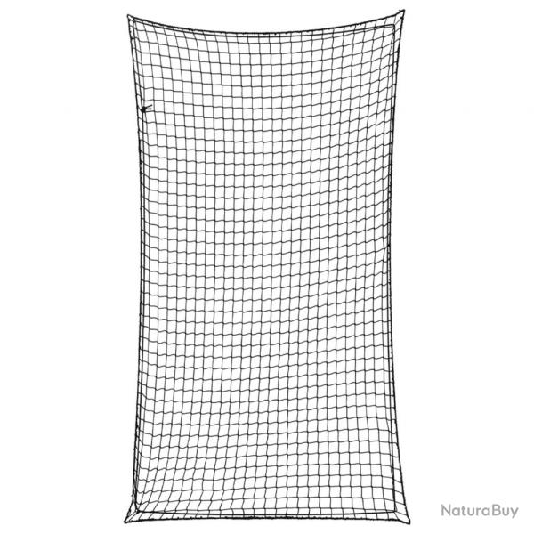 Filet pour remorque avec corde lastique noir 4,5x2,5 m PP alsavelo