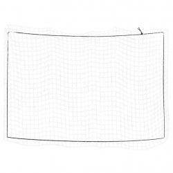Filet pour remorque avec corde élastique blanc 5x3,5 m PP alsavelo