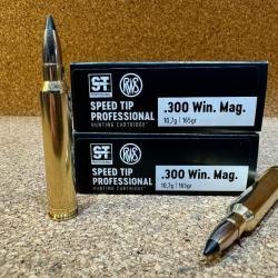 4 BOITES DE MUNITIONS RWS 300 WIN  SPEED TIP PRO   10.7 gr