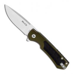 Couteau Stinger (stonewashed), Couleur vert [Buck]