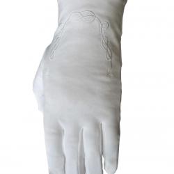 Gant blanc maçonnique « Lac d'amour » Blanc - Taille XXL