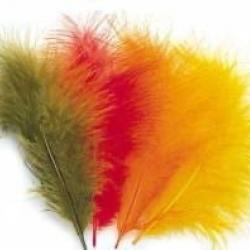 Plumes de marabout veniard-vert fluo