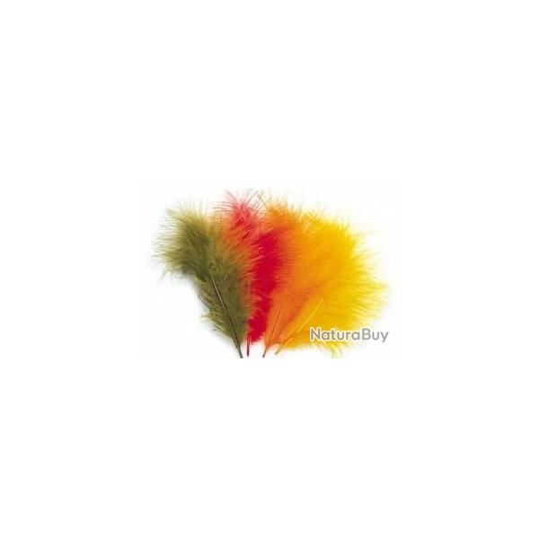 Plumes de marabout veniard-orange fluo