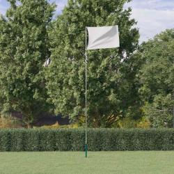 Mât de drapeau télescopique Argenté 5,55 m Aluminium alsavelo