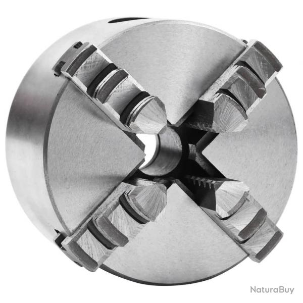 Mandrin de tour auto-centrant  4 mchoires 80 mm Acier alsavelo