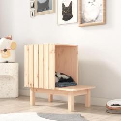 Maison pour chat 60x36x60 cm Bois de pin massif alsavelo