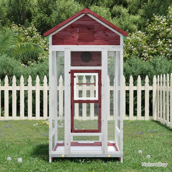 Maison  oiseaux moka 91,5x53x170 cm bois massif de pin alsavelo