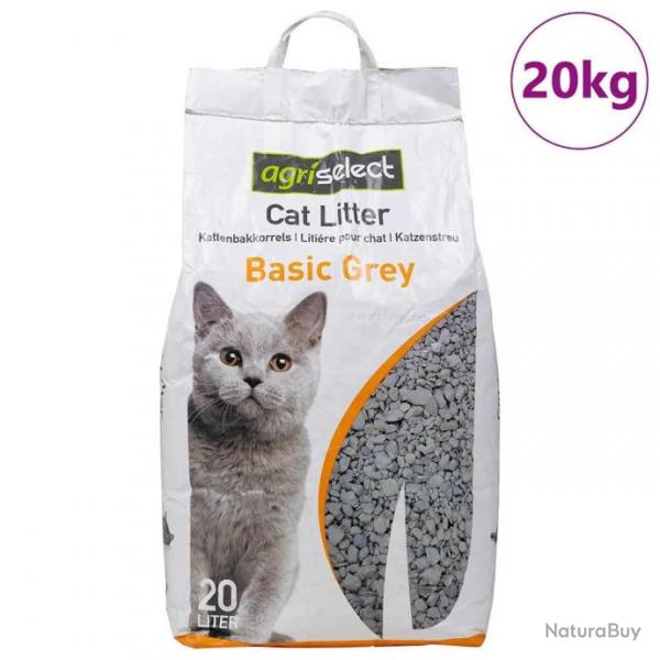 Litire pour chat avec poudre pour bb, parfum Bentonite, 20 L