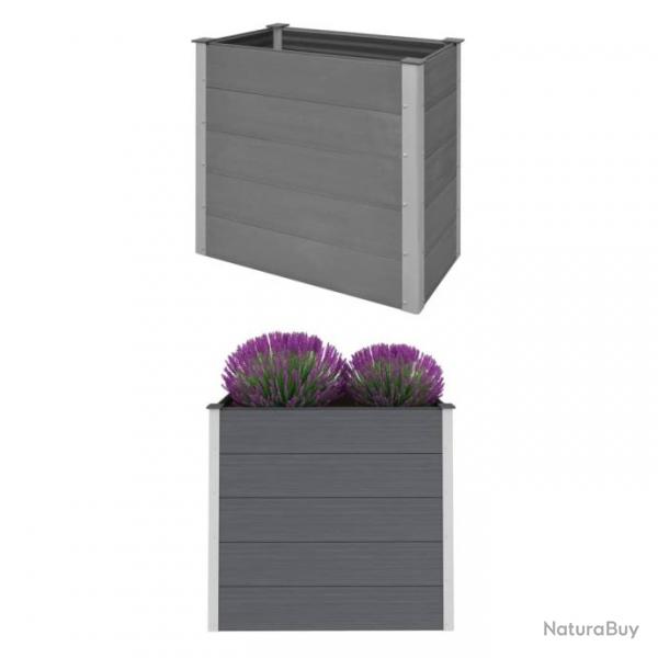 Lit surlev de jardin WPC 100x50x91 cm Gris