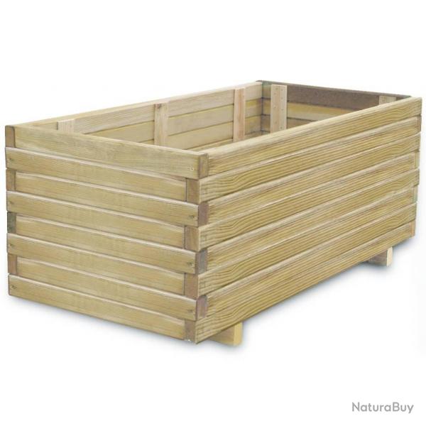 Lit surlev rectangulaire 100 x 50 x 40 cm Bois alsavelo