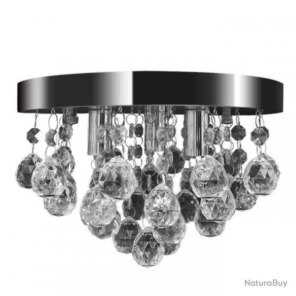 Lustre suspendu Design de cristal Chrome