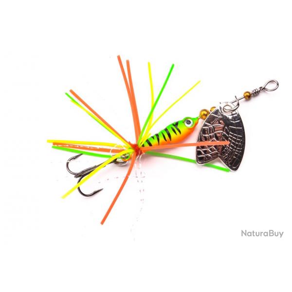 Cuiller Tournante Spro Larva Mayfly Micro Spinner 4g Firetiger